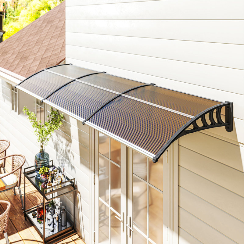 Outsunny Retractable, Brown
