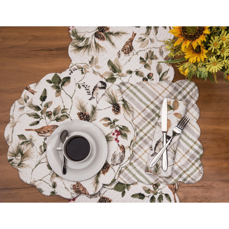 Raijon No Pattern Cotton Table Runner