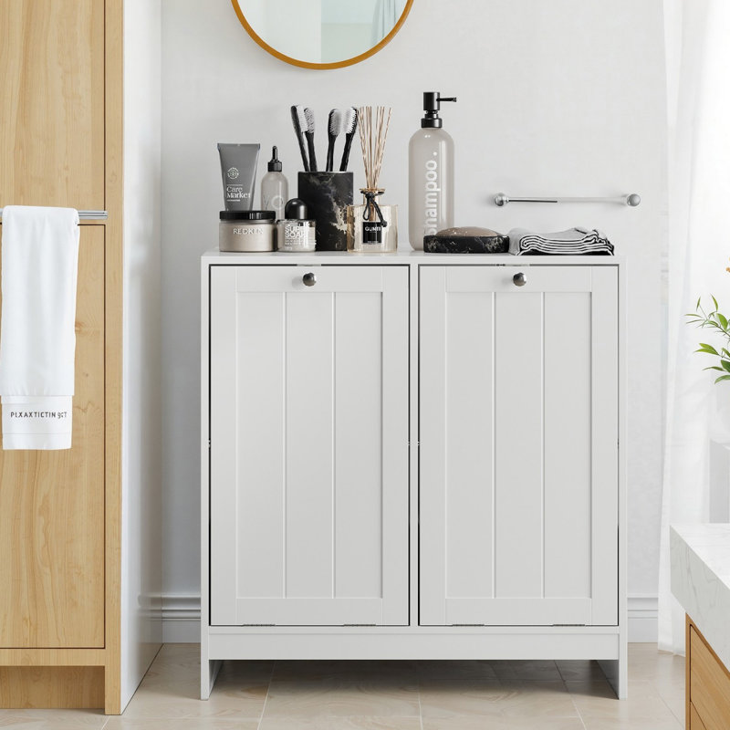 Wood Tilted Laundry Hamper