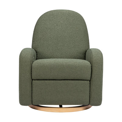 Nami Electronic Recliner and Swivel Glider Recliner in Shearling with USB port