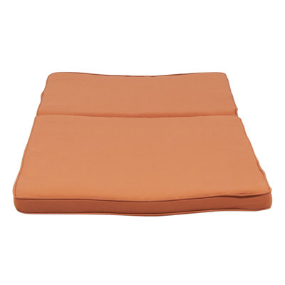 Coussin de chaise longue - orange, tissu imperméable pour l'extérieur, 80,16 po x 23,35 po x 1,54 po, 4,34 lb, fermeture à glissière facile à nettoyer pour l'extérieur, fermeture à glissière simple à utiliser