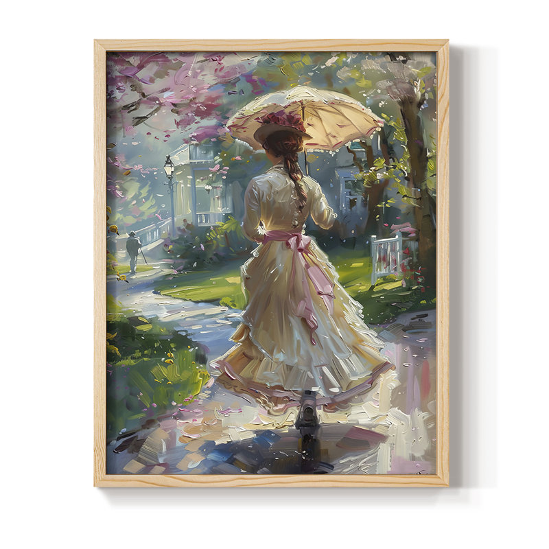 WOMEN Series DCCL Framed Print - Solid Wood, Natural, 30" H x 24" W