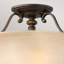 Reeder Glass Semi Flush Mount