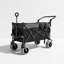 Chariot de transport pliant robuste avec roues tout-terrain et poignée réglable