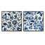 Levron - Ensemble de 2 décorations murales florales-102580265-102580266