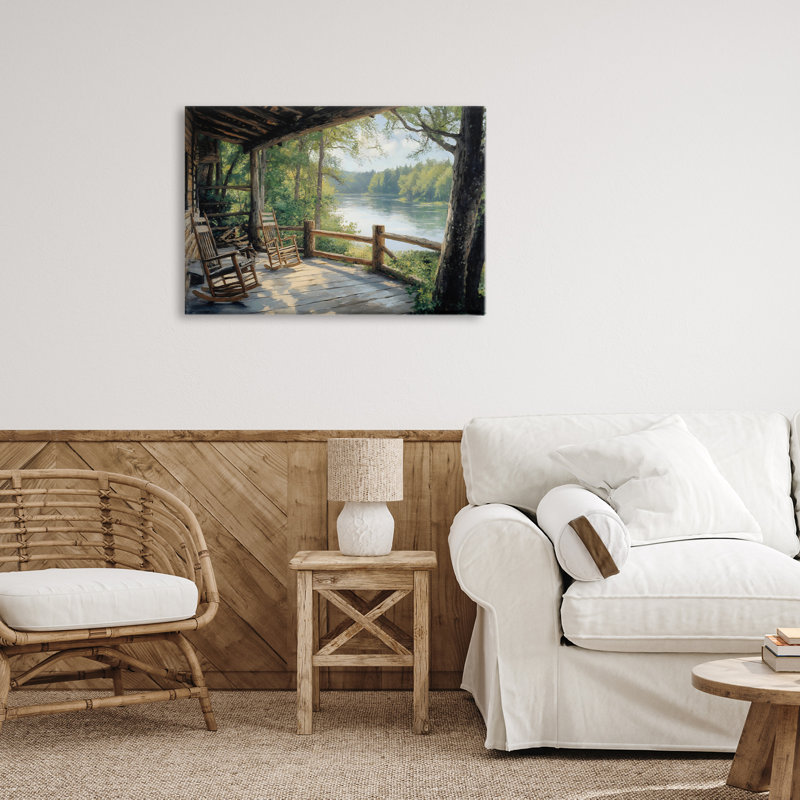 Toile avec vue sur la nature, conception par Franklyn Gregory, H 16 po x l 24 po