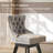 Swivel Counter Bar Stool Set with Wood Frame,Gray-1751842099