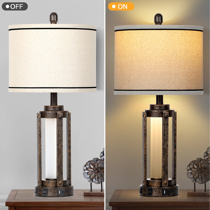 Grenard Metal USB Table Lamp