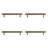 5" Center to Center Knurled Brass Bar Pull Multipack -112509487