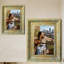 Cadre 3 pièces classique doré antique pour photos et décor de hall d'entrée 8 po x 10 po