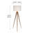 Cardone 60" Tripod Floor Lamp with Drum Shade and Foot Switch – Wooden Metal Legs/White Shade-452105668