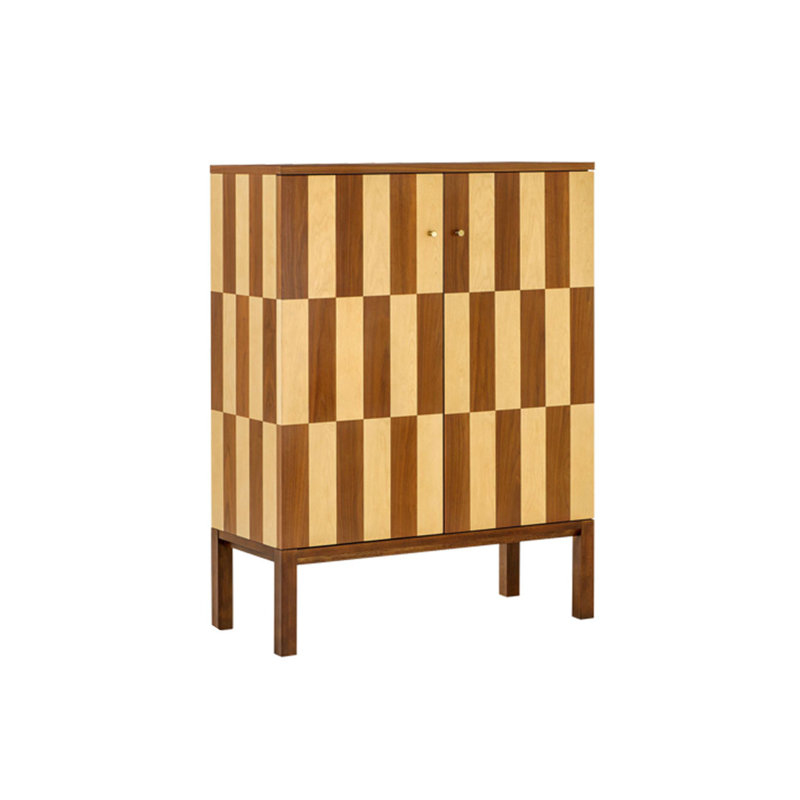 Armoire d'appoint en bois massif de style européen