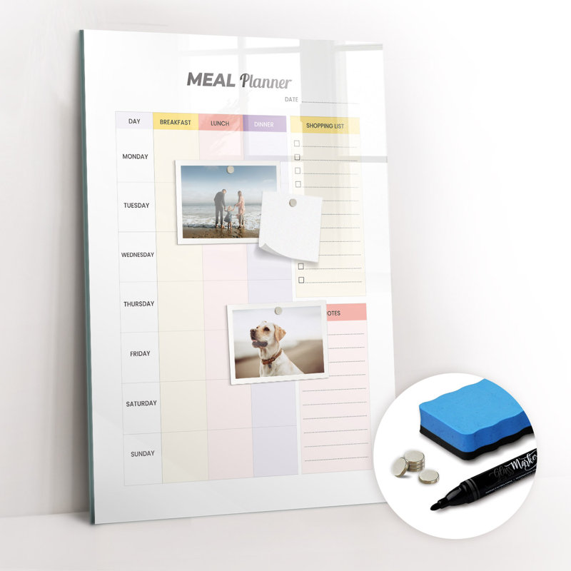 Magnetic Glass Dry Erase Board
