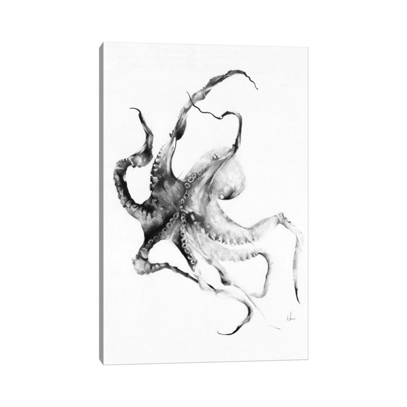 Octopus by Alexis Marcou - No Frame Gallery-Wrapped Canvas Giclée on Canvas, 30.48cm H x 20.32cm W