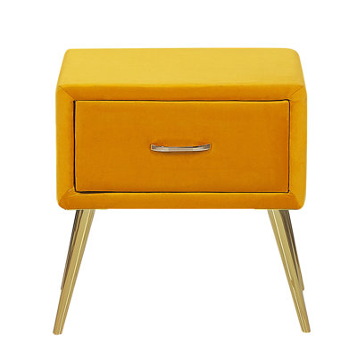 Glaser 46cm W Iron Bedside Table