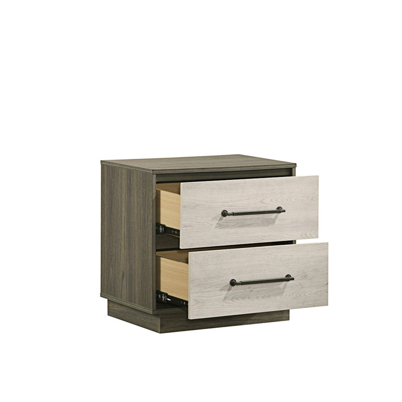 Table de chevet, table de chevet et table de chevet de style moderne 2 tiroirs