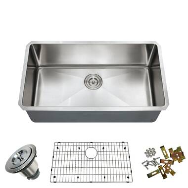 32'' L Undermount Double Bowl Stainless Steel Kitchen Sink