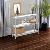 35.43'' Glass Top Console Table