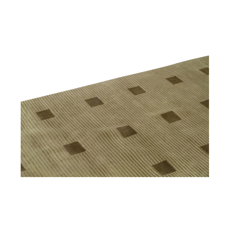 Tapis doré de haute qualité noué à la main, Rectangle 6 pi x 9 pi