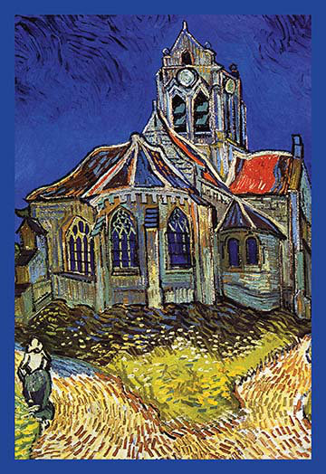 «The Church at Auvers» par Vincent Van Gogh, reproduction d'art, H 30 po x l 20 po x P 1,5 po