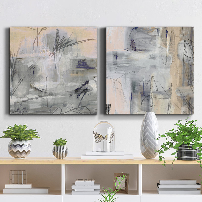 Southeast I - 2 Piece Wrapped Canvas Print Set, 24" H x 24" W x 1" D