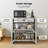 3 Tiers Kitchen Coffee Cart With Drawer Bar Cart