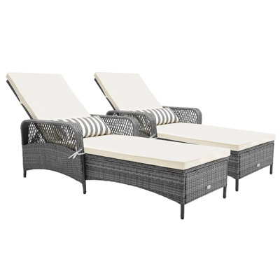 Amelius 79" Long Reclining Single Chaise with Cushions