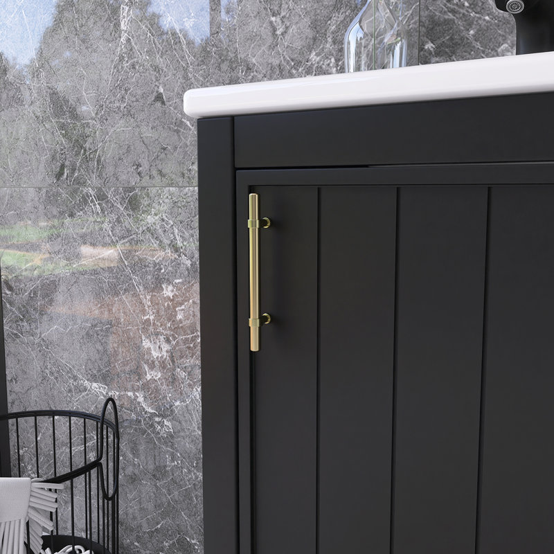 Meuble-lavabo simple 20 po avec comptoir en céramique