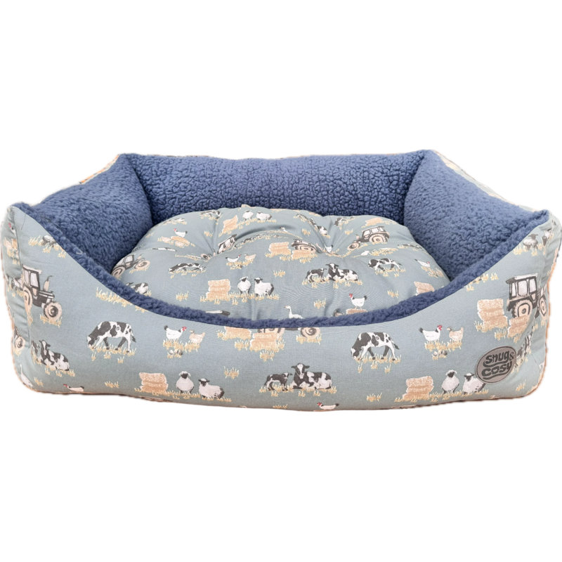 Pepperell Animal Print Polyester Pet Bed, 10cm H x 24cm W x 21cm D