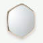 Hudson Hexagon Metal Mirror