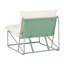 Garden Sofa Set 3 Seater Bessi Metal Green-135896517