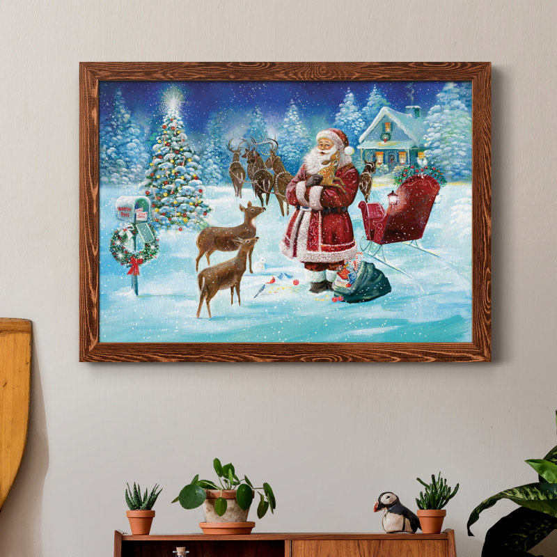 North Pole - Reproduction d'art sur toile encadrée, H 31,5 po x l 23,5 po x P 1,5 po, Érable