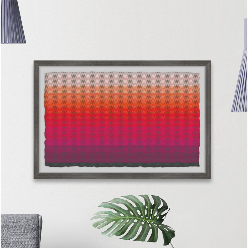 Colour Shades - Single Picture Frame Print, 61cm H x 91cm W x 3.81cm D