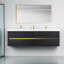 Meuble-lavabo mural avec double lavabo-1206981564