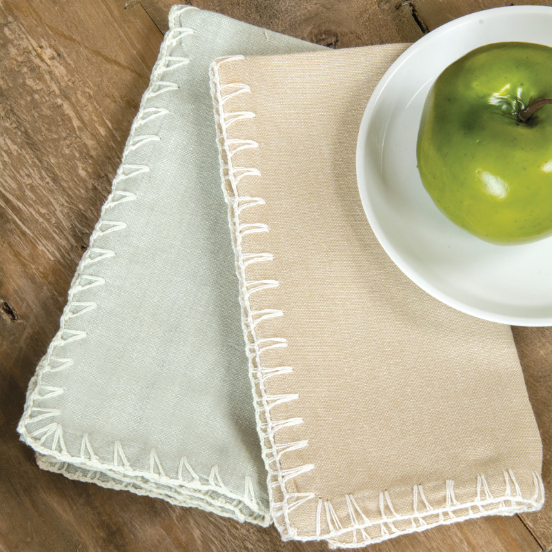 Serviette 17 po Bronte, Beige