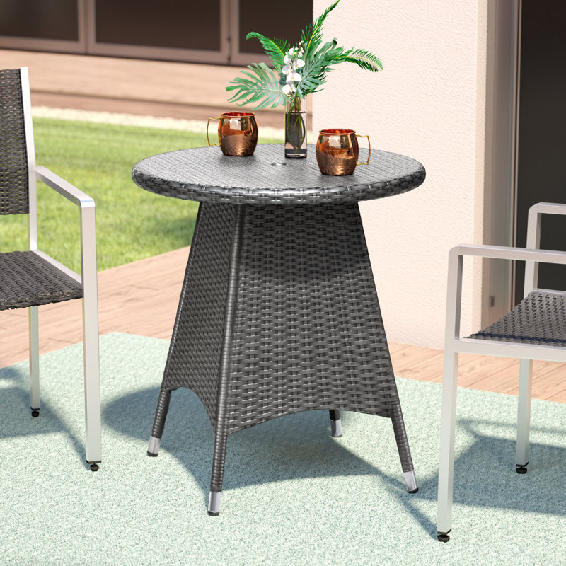 Table bistro Brissette, Gris, H 28,35 po x l 25,75 po x P 25,75 po