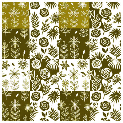 Édredon à motif floral patchwork