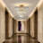 20'' 5-Tier Gold Crystal Chandelier Modern Round Semi Flush Mount Ceiling Light-1088633869