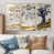 Toile naturelle avec cadre flottant