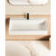 Évier vasque rectangulaire à fixation murale 36 po x 18 po blanc mat avec trou pour robinet. Salle de bain spacieuse pour un intérieur de bain élégant. Qualité de fabrication. Facile à installer Garantie moderne