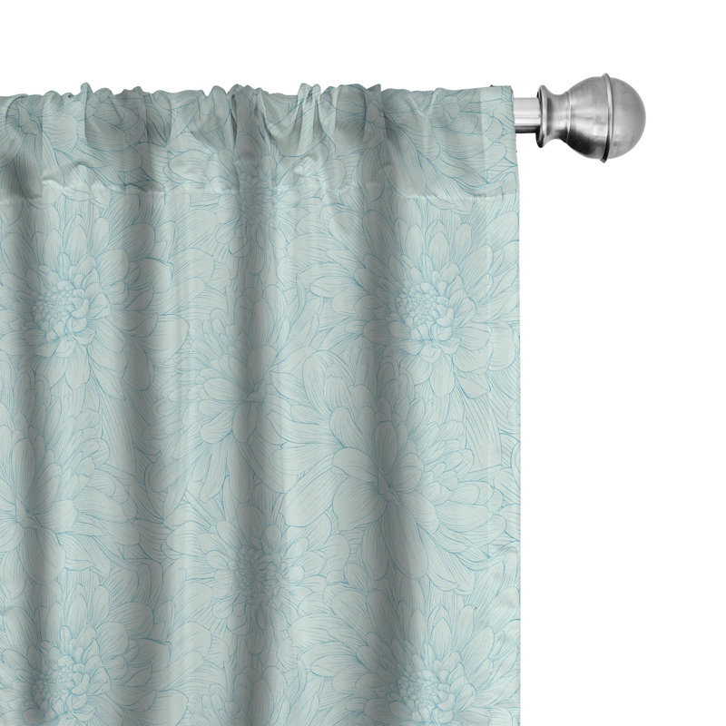Semi-Sheer Rod Pocket Curtain Panels, 28" x 95"