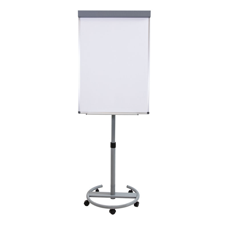 Adjustable Height Magnetic Mobile Whiteboard and Flipchart Easel