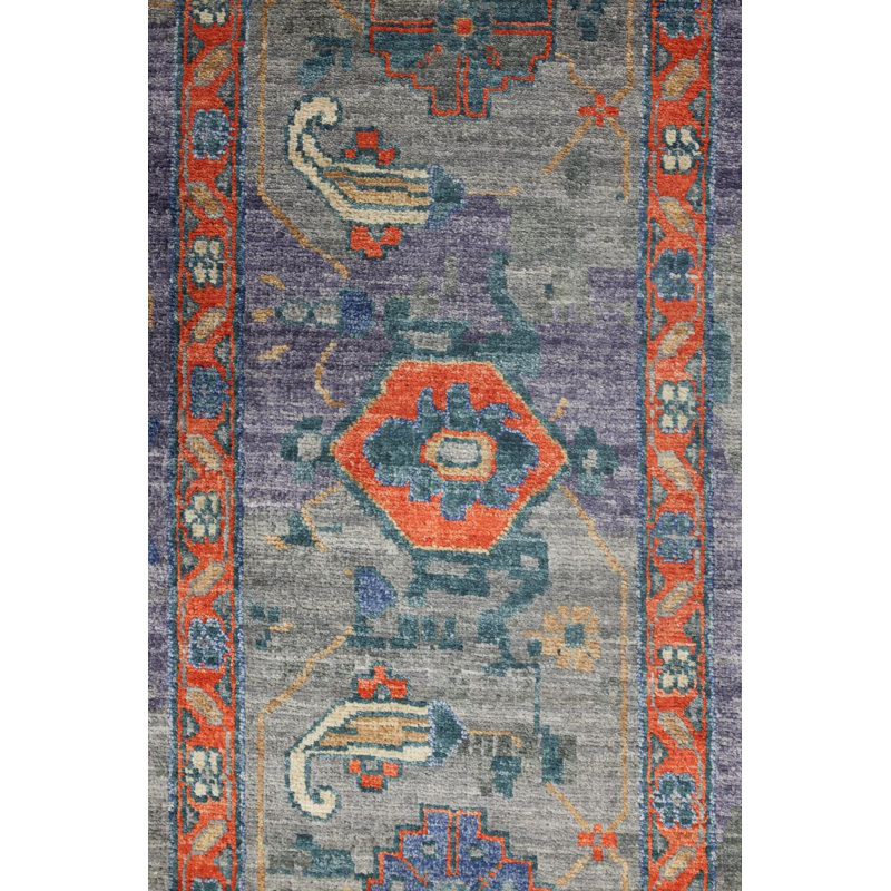 New Turkmen Afghan One-of-a-Kind Rectangle 8'11" X 11'9" Area Rug