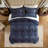 4 PCS King Comforter Set Navy-117356959