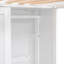 Lit mezzanine simple avec mesures et rangement multiple, grand espace de rangement blanc-143812209