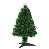 2. Tall Pre-Lit Douglas Fir Tabletop Artificial Christmas Tree With Realistic Branches, Fiber Optic LED Lights And 85 Tips,