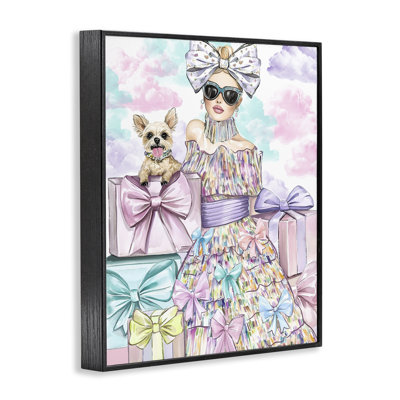 Giclée encadrée «Fashion Ribbon», par Jess Stempel