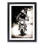 Motorbike Rider in Sepia in Abstract - Picture Frame Painting Print-55725120-55725127
