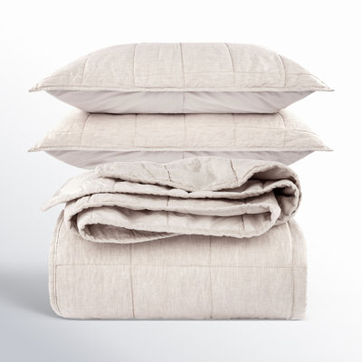 French Linen Quilt Set