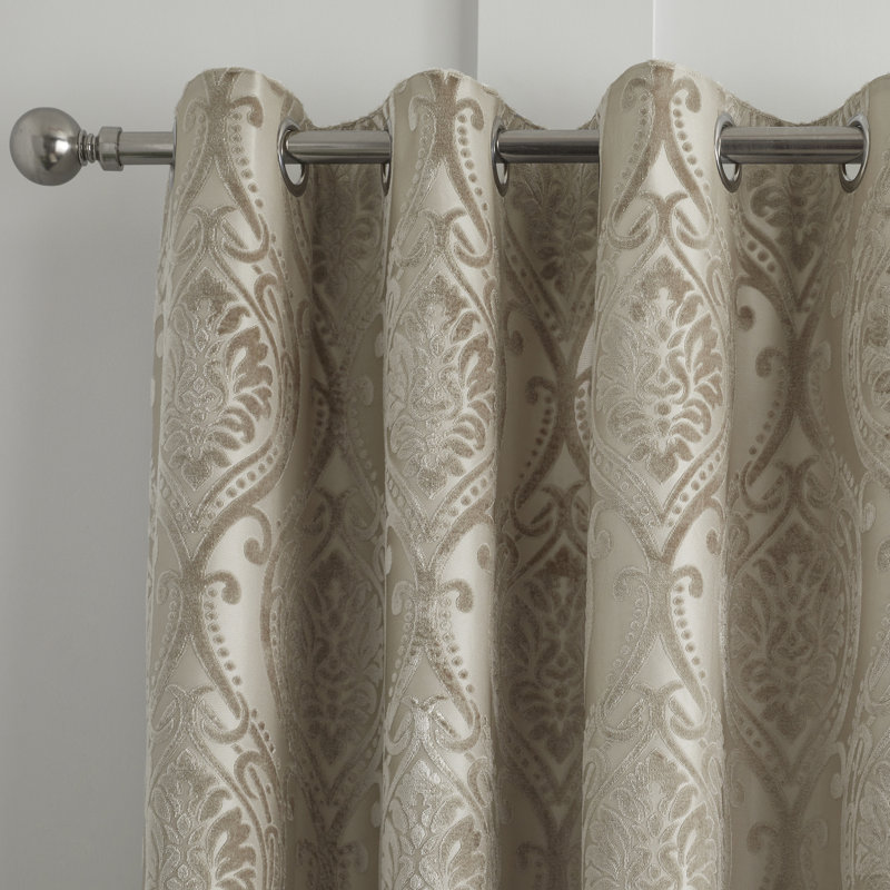 Chateau Sheer Curtain Pair, Natural, 168 W x D 229 cm